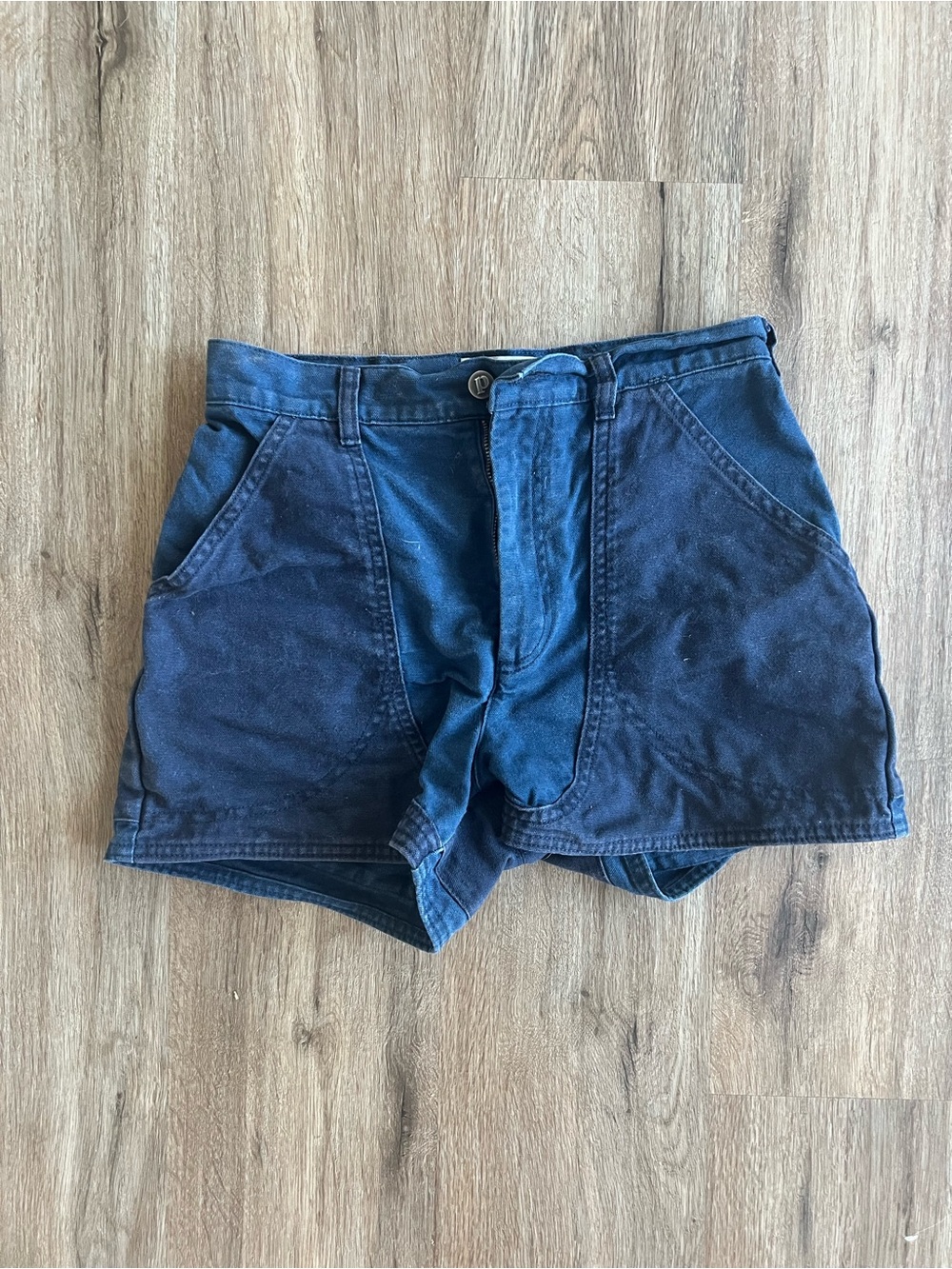 Patagonia Navy High-Waist organic Cotton Shorts